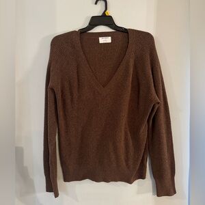 Old Navy Chocolate V-Neck Sweater